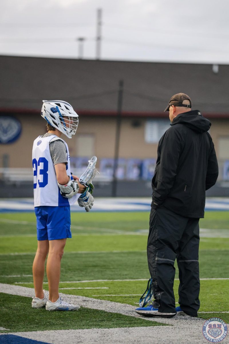 Boys Lacrosse practices for their second round match against Westfield at Hamilton Southeastern on May 21.