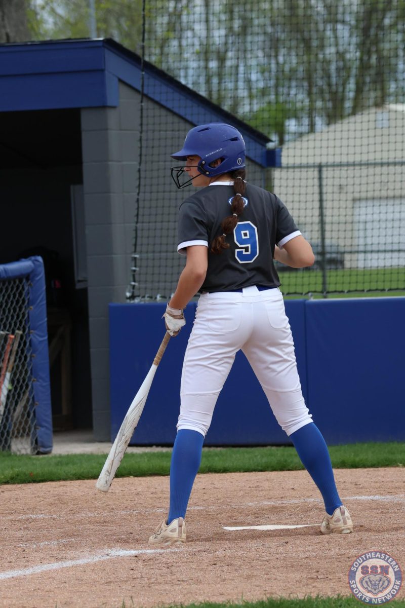 HSE Softball shuts out Pendleton Heights, 5-0 at home on May 2, 2025.