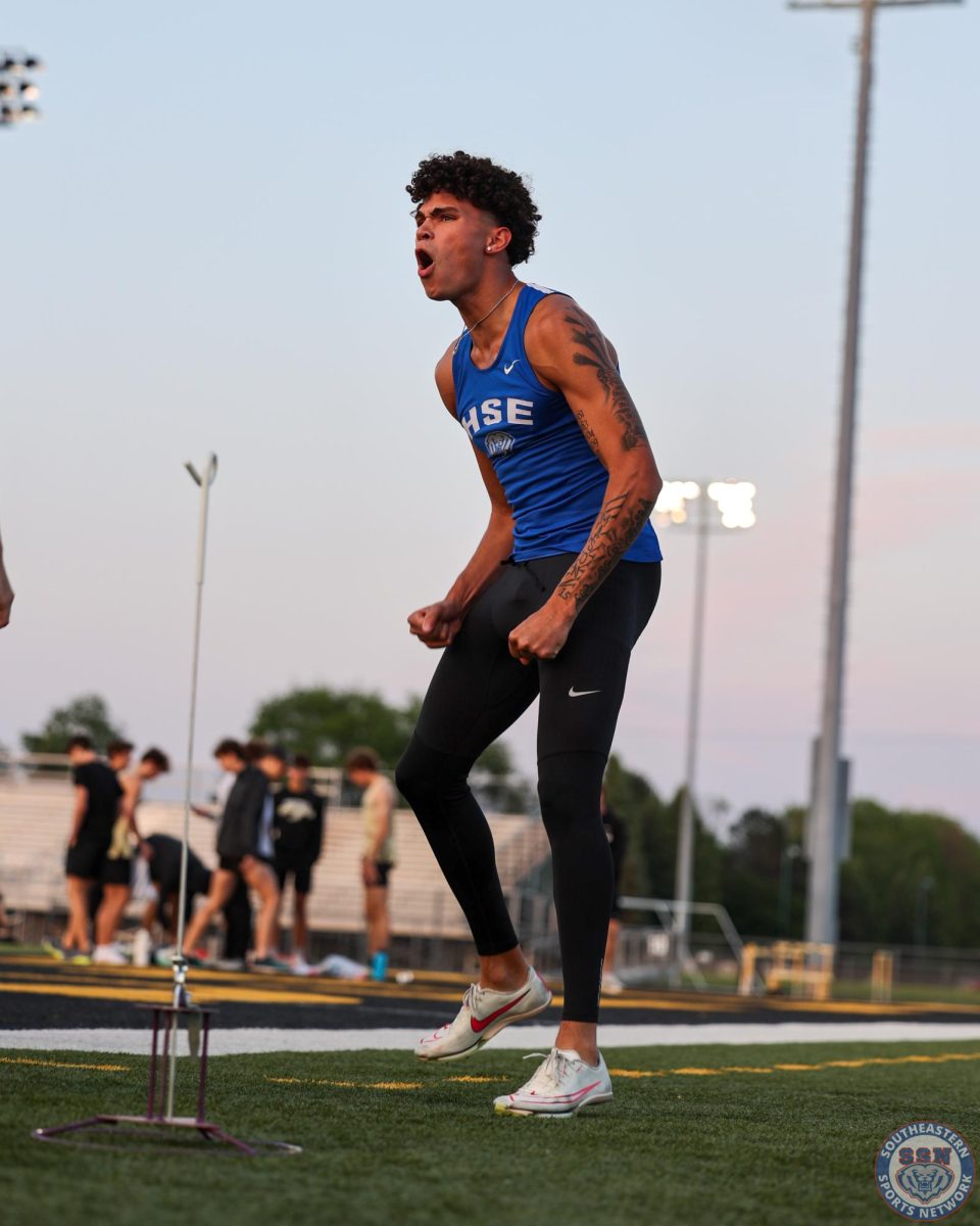 HSE Boys Track and Field come in a tied 5th place with Fishers at Hoosier Crossroads Conference at Avon High School on May 8th, 2025.