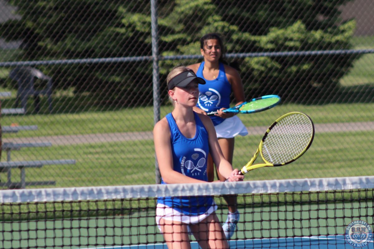 Girls Tennis competes against Fishers on May 5, 2025