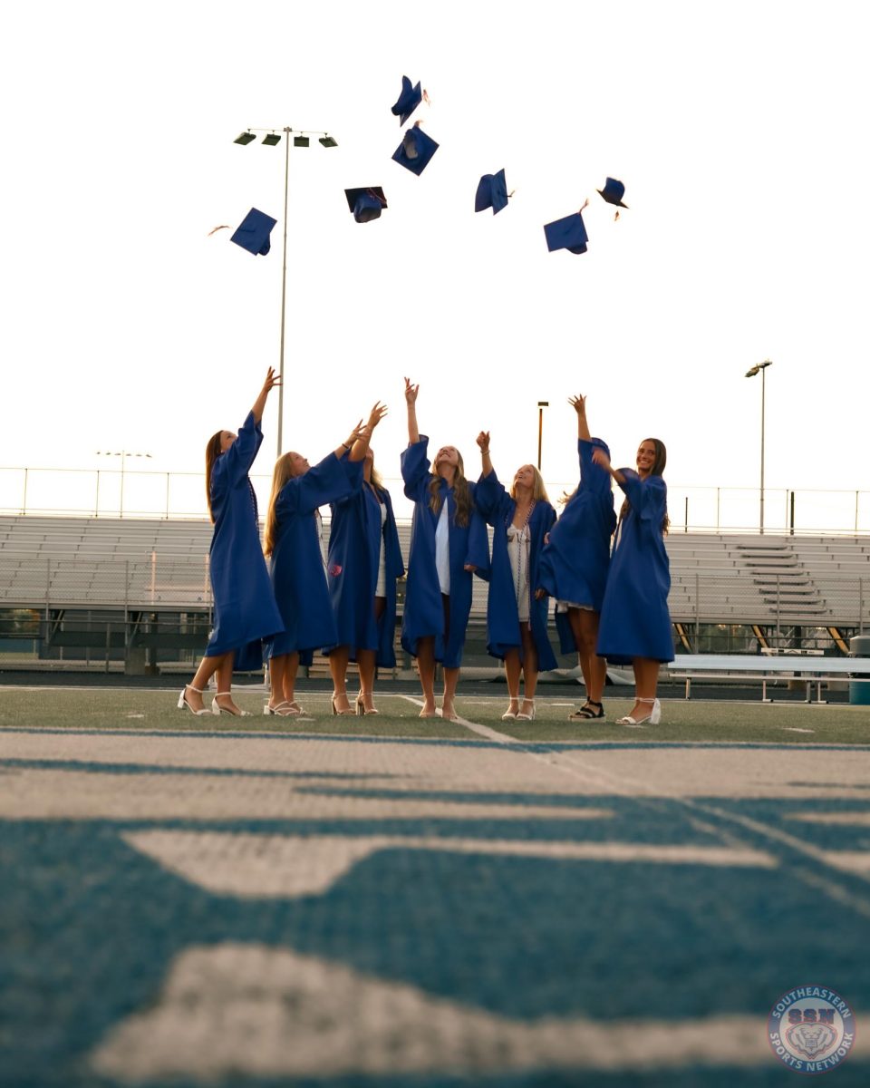 Girls Lacrosse enjoys last moments together at senior sunrise photoshoot on May 19, 2025. 