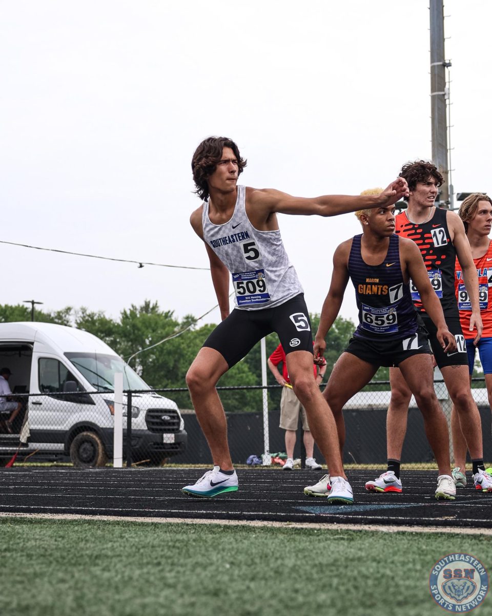 Boys Track and Field competes in the IHSAA Outdoor State Finals at North Central High School on June 6, 2025.
