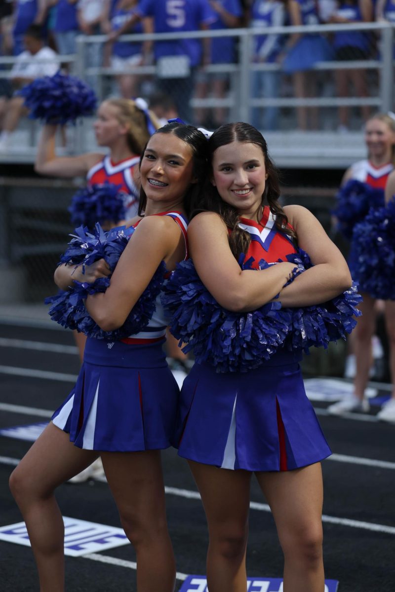 A special might celebrating the class of 2025 cheerleaders on Senior Night at Hamilton Southeastern High School on August 22.