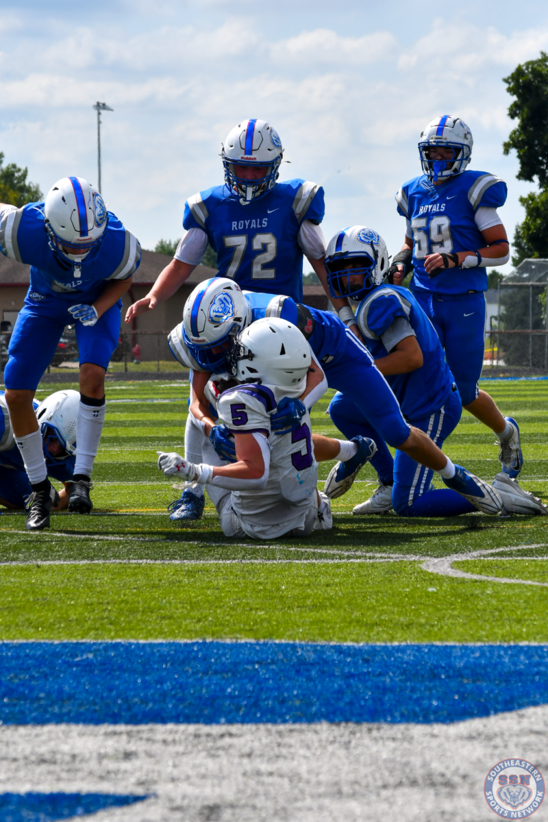 Freshman Football competes against Brownsburg on Aug. 23.