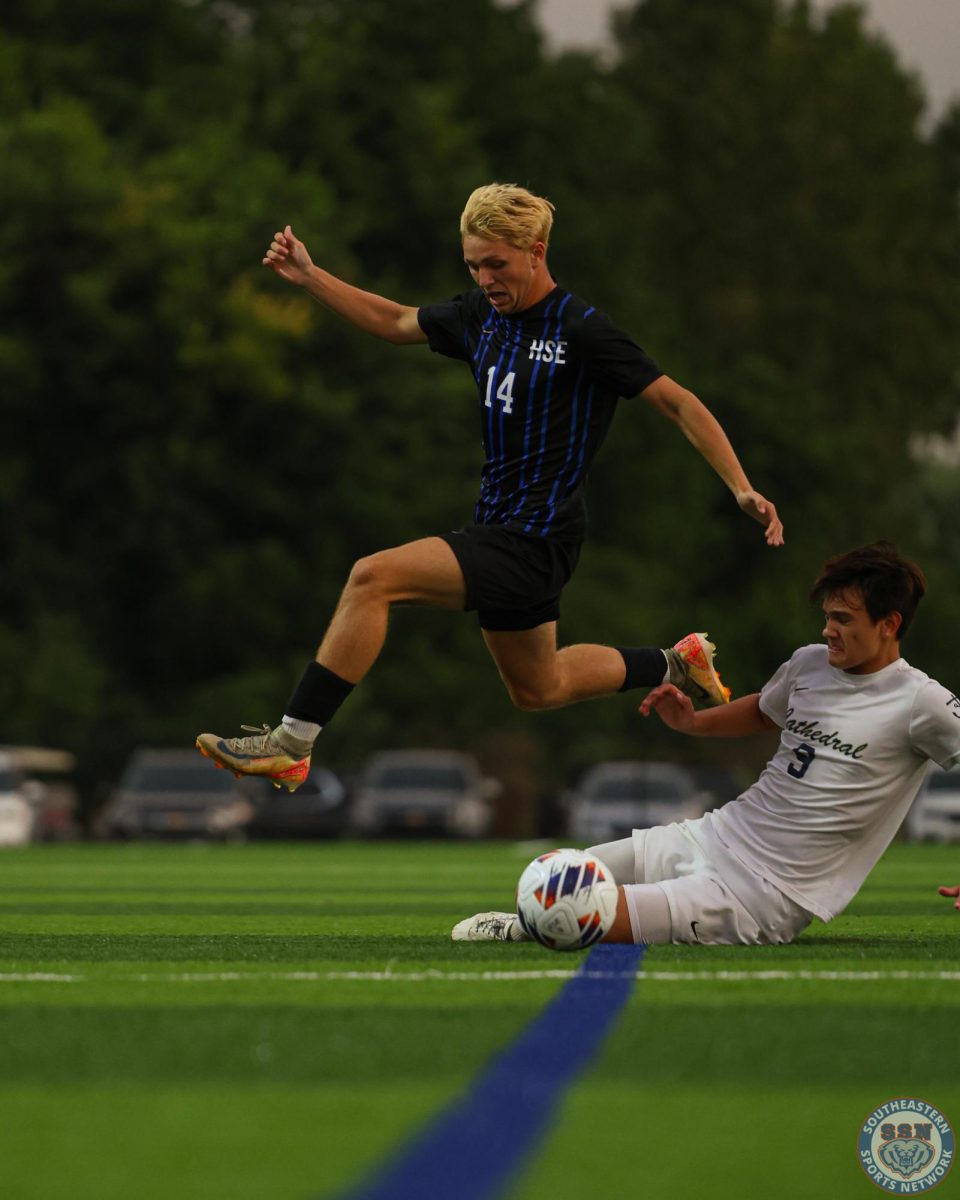 Boys Soccer ties Cathedral 1-1 at Hamilton Southeastern High School on August 19.