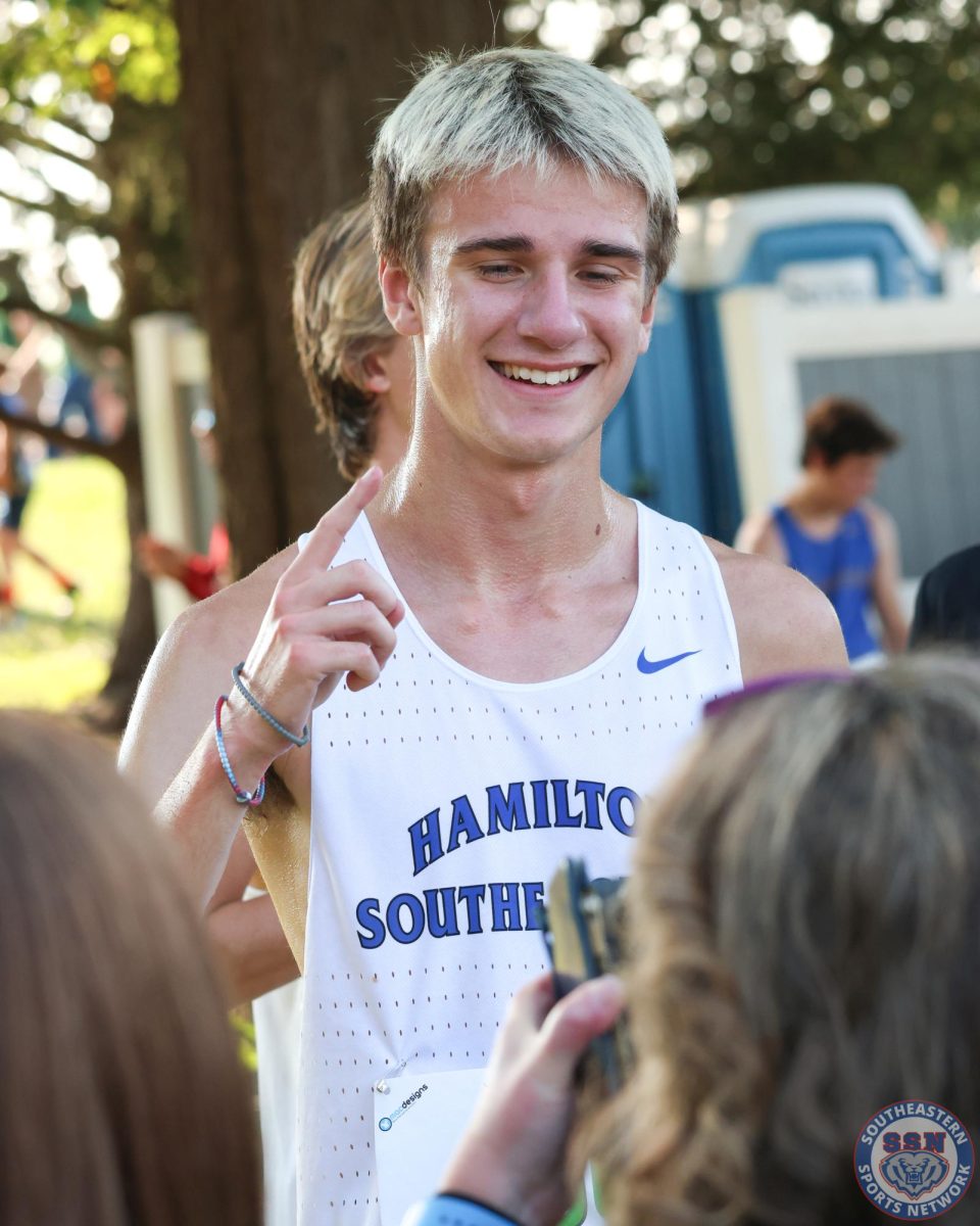 Boys Cross Country competes in the John Cleland Invitational on August 23 2025.