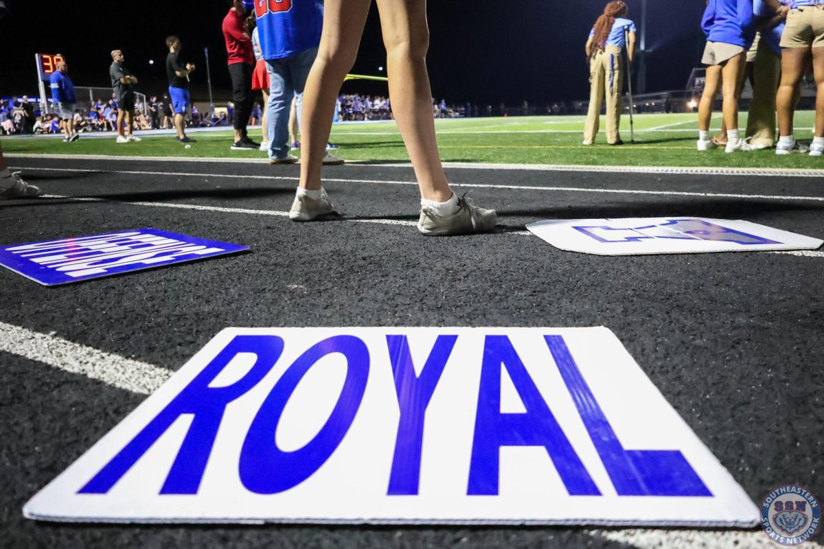 Bright smiles from the cheerleaders on Senior Night at Hamilton Southeastern High School on August 22.
